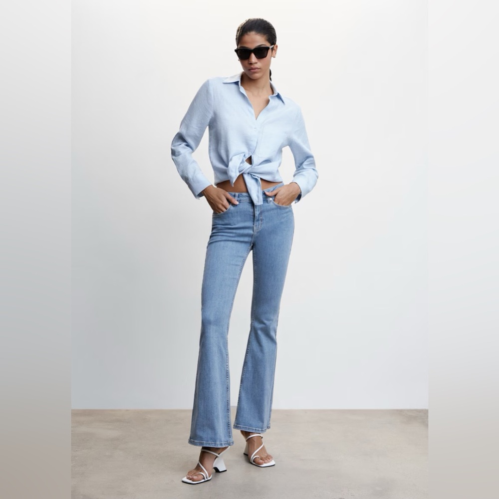 NWT Mango Outlet Medium-rise Flared Jeans